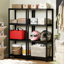 4-Tier Heavy-Duty Plastic Storage Shelves Freestanding Garage Shelving Unit