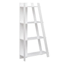 4-Tier Modern Bookshelf Wooden Vertical Display Book Shelf for Small Space