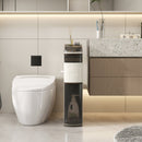 5-Tier Narrow Bathroom Storage Cabinet with Drawers and Tissue Box