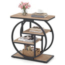 4-Tier Narrow End Table with Storage Shelves