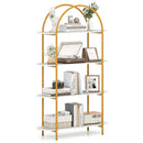 4-Tier Open Bookcase with Sturdy Metal Frame for Living Room