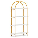 4-Tier Open Bookcase with Sturdy Metal Frame for Living Room