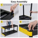 4-Tier Heavy-Duty Storage Shelf Set of 2 - Black
