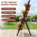 4-Tier Vertical Raised Garden Bed with Drainage Holes