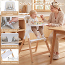 4-in-1 Convertible Baby High Chair with Adjustable Tray