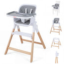 4-in-1 Convertible Baby High Chair with Adjustable Tray