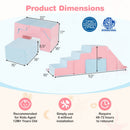 4-in-1 Foam Climbing Blocks with Slide for Toddlers