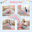 4-in-1 Foam Climbing Blocks with Slide for Toddlers