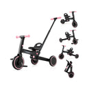 4-in-1 Foldable Toddler Tricycle with Push Handle with Adjustable Seat