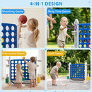4-in-1 Adjustable Height Connect Game with Carry Bag