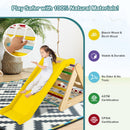 4 in 1 Triangle Climber Toy with Sliding Board and Climbing Net