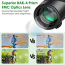 80x100 HD Monocular Telescope for Adults BAK-4 Prism High Power Monocular for Smartphone with FMC Lens Phone Adapter Tripod Case for Bird Watching Hun