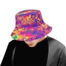 Neon Graffiti Mix Bucket Hat | UV Blacklight Reactive