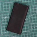 Retro Crazy Horse Leather Men's Long Wallet Handbag