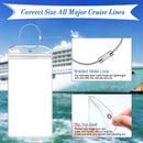 Luggage Label Vertical Transparent Sealed Waterproof ID Card Holder