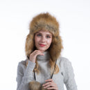 Autumn Winter Ladies Korean Fox Fur Warm Hat