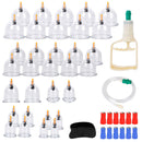 32 Cups Chinese Massage Therapy Cupping Set Body Vacuum Suction Kit Acupoint Massage Kit