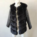 Faux Fur Coat Coat Slim Leather Jacket Women's Clothing
