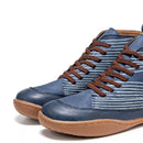 Cat Print Striped Ankle Sneakers