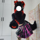 Plush-style Animal Costume Claw Gloves For Women