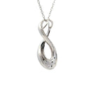 Natural .03ct Diamond Fashion Pendants Sterling Silver