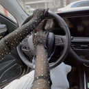Cosplay Rhinestone Lace Mesh Gloves