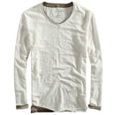 Men's Undershirt Raw Edge Distressed