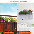 4Pcs Adjustable Planter Box Brackets Flower Box Holders Window Boxes Planters Hooks No Drill Railing Planter Mounts for Windowsills Garden Fences Balc