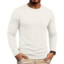 Mens Long-sleeve Crew-neck Jacquard Knit Sweater