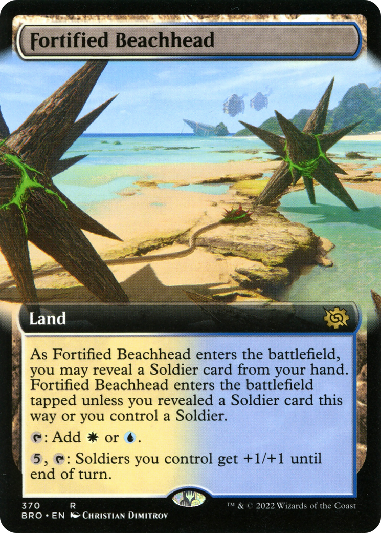 Fortified Beachhead (BRO-370) - The Brothers' War: (Extended Art) Foil