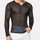 Fitness Breathable Mesh Hollow Out Bottoming Shirt