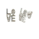 .03ct Diamond Earrings Sterling Silver