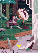 Stab Wound // Stab Wound (AWOE-069) - Wilds of Eldraine Art Series (Borderless)