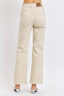 Judy Blue Full Size High Waist Distressed Wide Leg Jeans