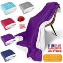 Fleece Throw Blanket - Double-Sided Soft Microfiber Polyester