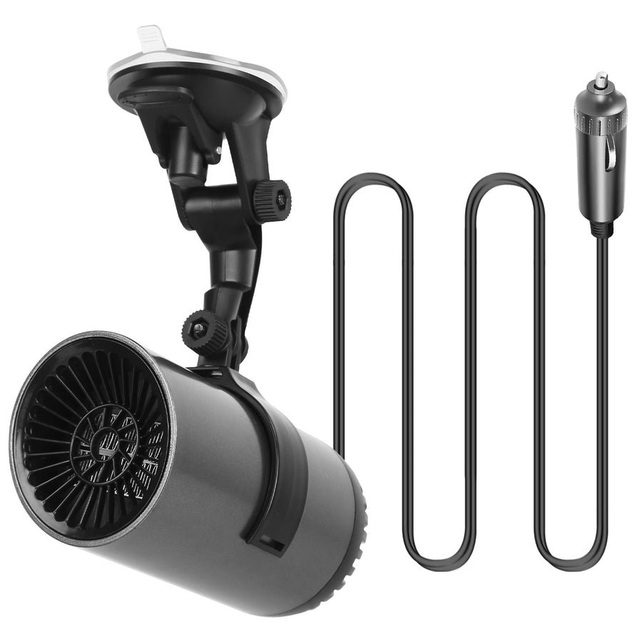 12V 150W Portable Car Heater 2 In 1 Heating Cooling Fan Rotatable Demister Defroster with 4.92ft Cord
