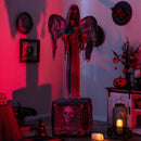 5.5ft Halloween Animatronic Decoration with Light Up Eyes and Shaking Wings
