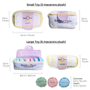 Plush Macaron Squeaky Dog Toy