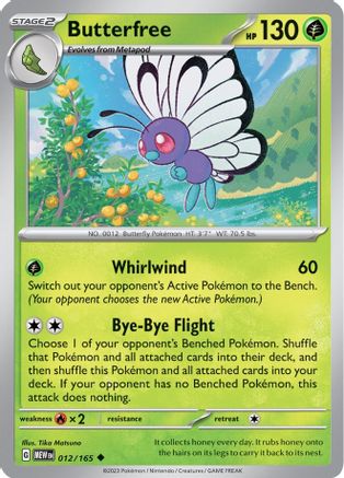 Butterfree 012/165 - SV Scarlet & Violet 151