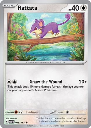 Rattata 019/165 - SV Scarlet & Violet 151 Reverse Holofoil