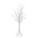 3' Lit Winter White Birch Tree