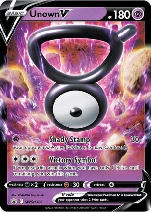 Unown V SWSH300 - SWSH Sword & Shield Promo Cards Holofoil
