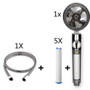 Turbo Propeller Shower Head Handheld High Pressure