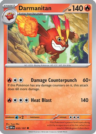 Darmanitan 035/197 - SV03 Obsidian Flames