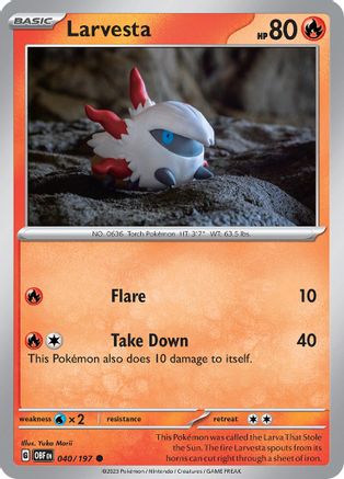 Larvesta 040/197 - SV03 Obsidian Flames