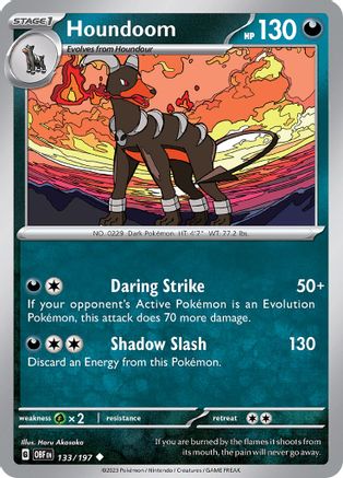 Houndoom 133/197 - SV03 Obsidian Flames