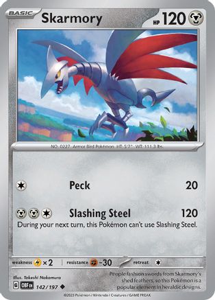 Skarmory 142/197 - SV03 Obsidian Flames