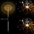 Solar Fireworks LED String Lights Decor
