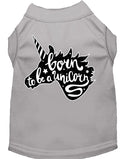 Pet Dog & Cat Shirt Screen Printed, "Born To Be A Unicorn"