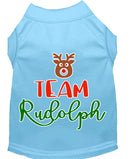 Christmas Pet Dog & Cat Shirt Screen Printed, "Team Rudolph"